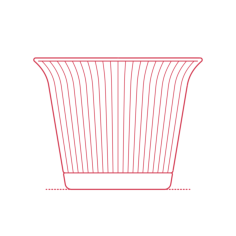 Objects Plant Pots Ikea Kamomill Plant Pot Large Outline Drawing Svg Vector, Free Vectors File